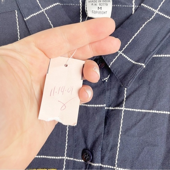 Vintage Dress Barn Back to School Button Down Embroidered Top Teacher - Picture 5 of 7